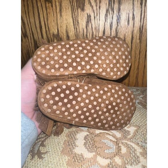 Fringe Brown Baby Boots Size Infant 2 - Picture 8 of 10